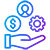 hand holding icons for resources